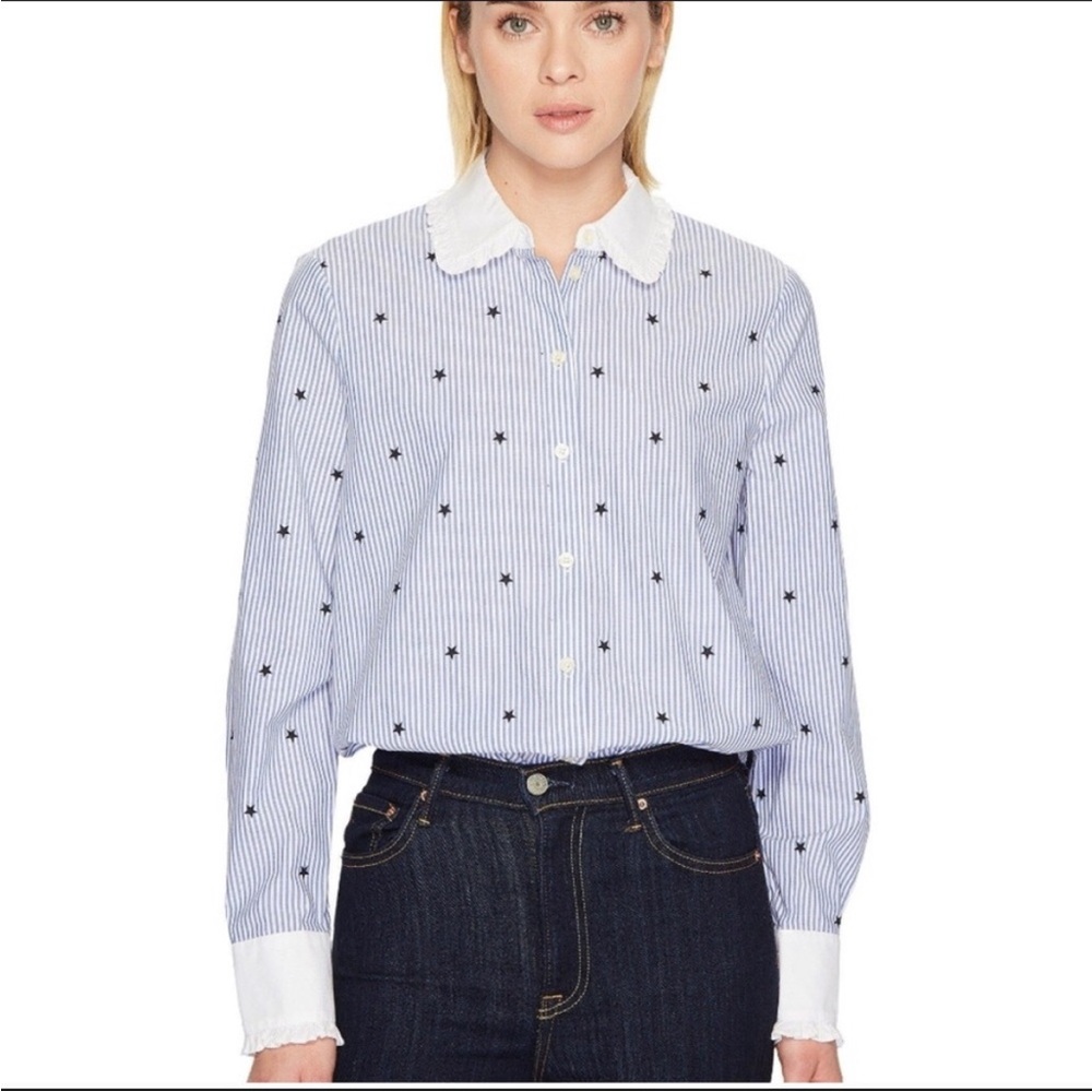 Kate Spade Twinkle Stripe Poplin Shirt
